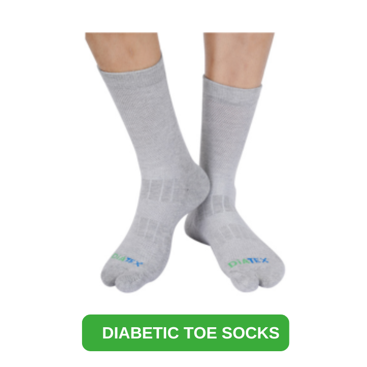 Diabetic Toe Socks with Separate Big Toe – Therapeutic Socks for Diabetes & Arthritis Foot Care