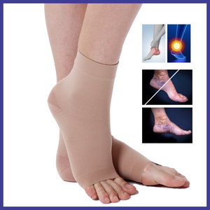 "Medtex Graduated Compression Ankle Support for Plantar Fasciitis and Heel Pain – Provides Targeted Relief, Improved Circulation, and Support for Daily Comfort"