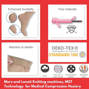 medtex class-2 thigh high stockings,microfiber compression stockings,Nylon compression stockings for varicose veins.