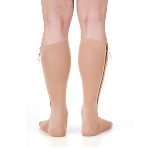 Medtex Zipper stockings,Class-2 compression stockings for varicose veins,Knee length,Below knee stockings, Zip up stockings