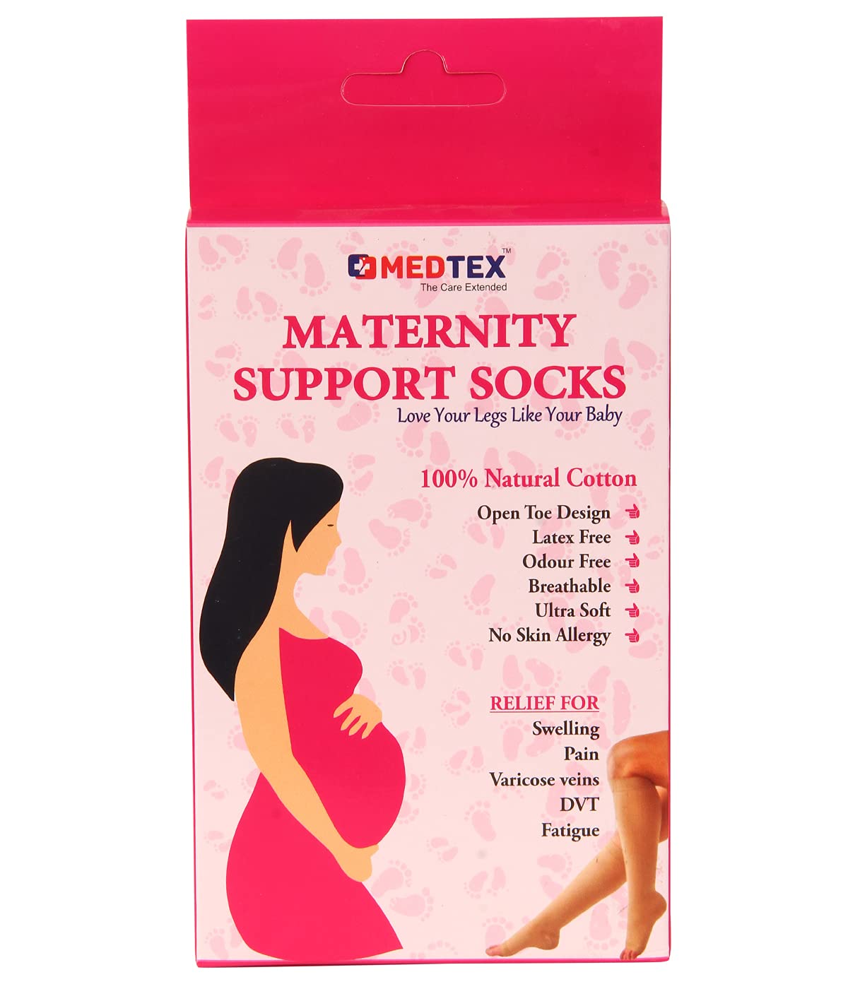 Comfortable maternity compression socks for varicose vein prevention during pregnancy