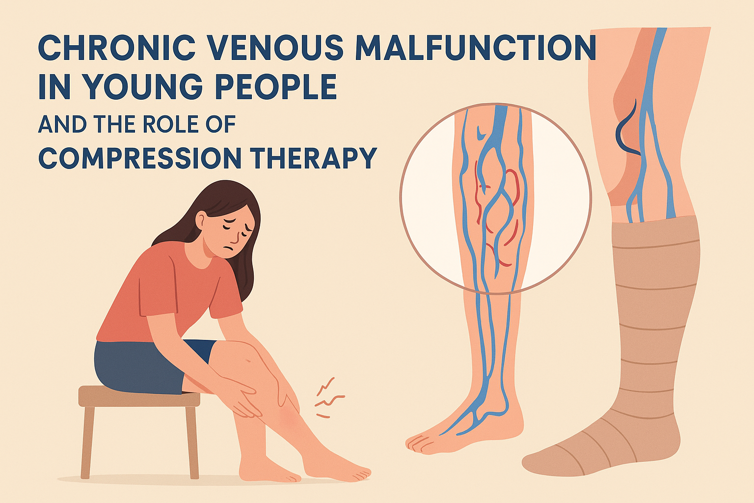 Chronic Venous Malfunction in Young People and the Role of Compression Therapy
