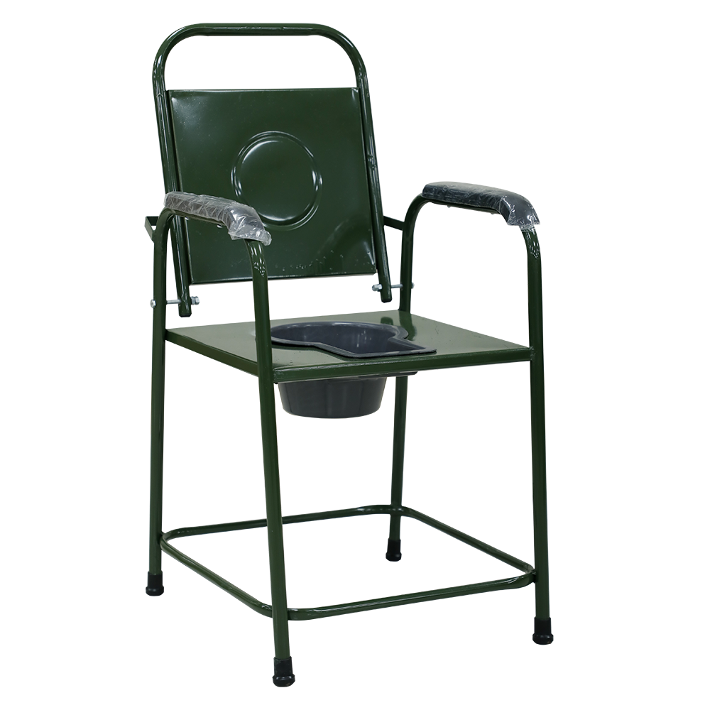 Medtex Metal Commode Chair – Durable & Comfortable Toilet Aid for Elderly and Patients