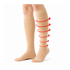 Medtex Class-2 compression stockings close-up fabric detail