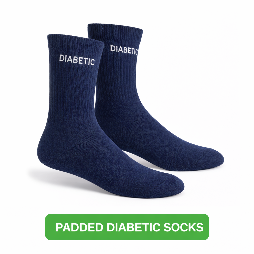 Diabetic Padded Socks for Neuropathy – Seamless, Non-Binding Comfort for Sensitive Feet
