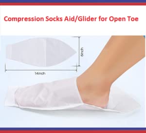 Socks aid, socks glider for wearing compression stockings