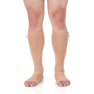 Zipper stockings,Class-2 compression stockings for varicose veins,Knee length,Below knee stockings, Zip up stockings